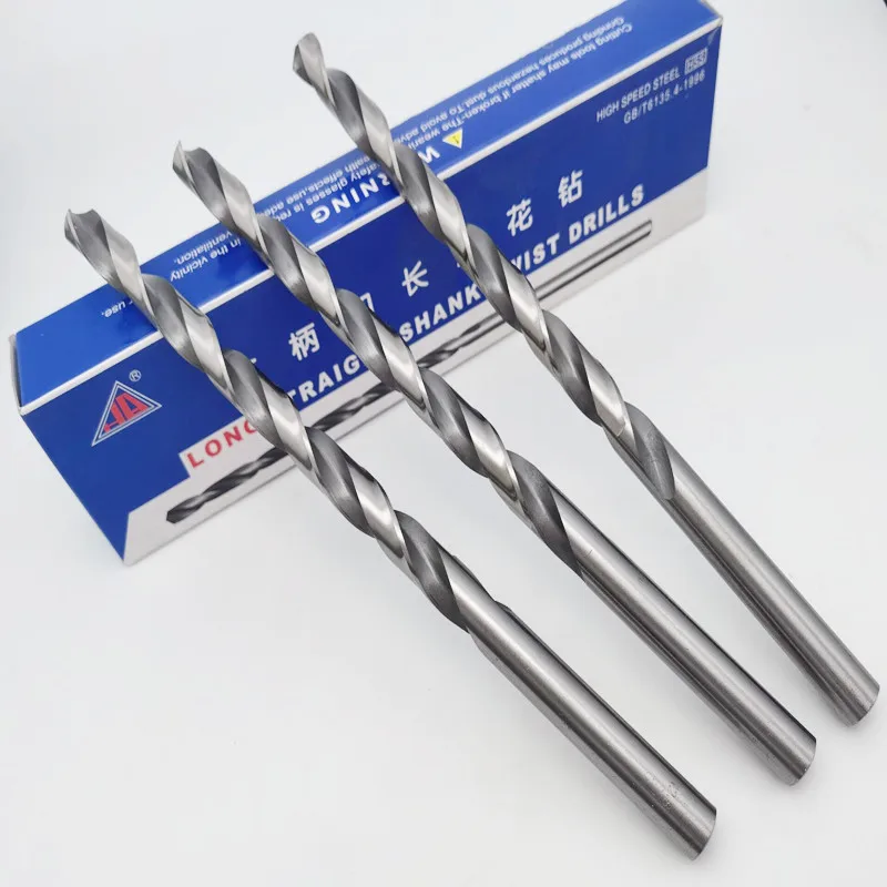 Broca alargada endurecida HSS M2 de 0,5-16mm, vástago recto de acero de alta velocidad, Extra largo, 60-500mm, para acero, Metal y madera
