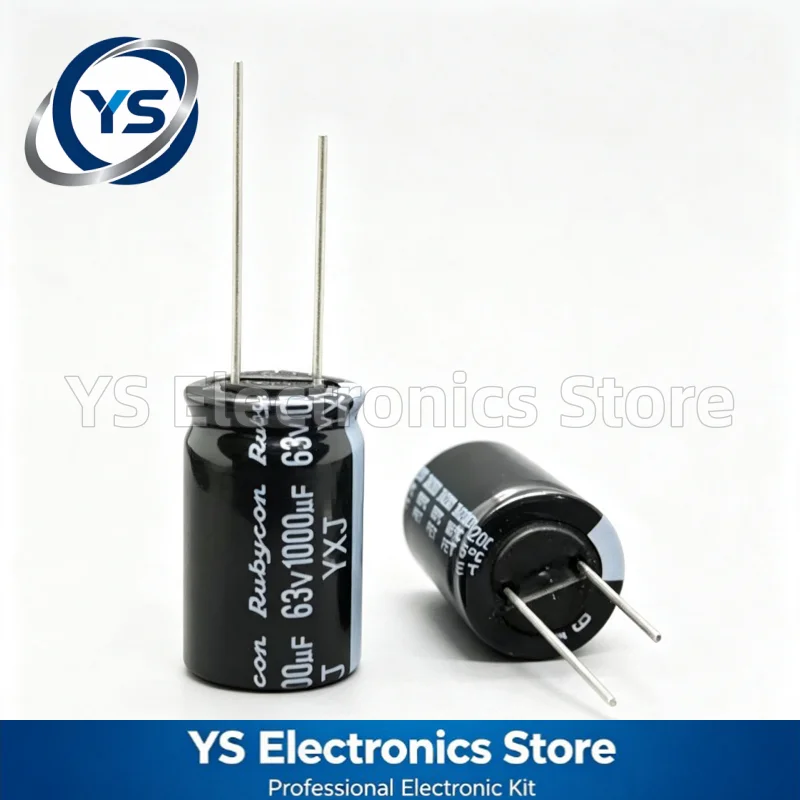 Rubycon YXJ Series 63V1000UF 16x25mm 63YXJ1000M16X25 1000UF63V 63V 1000UF Electrolytic Capacitor Brand New Genuine Japan 20%