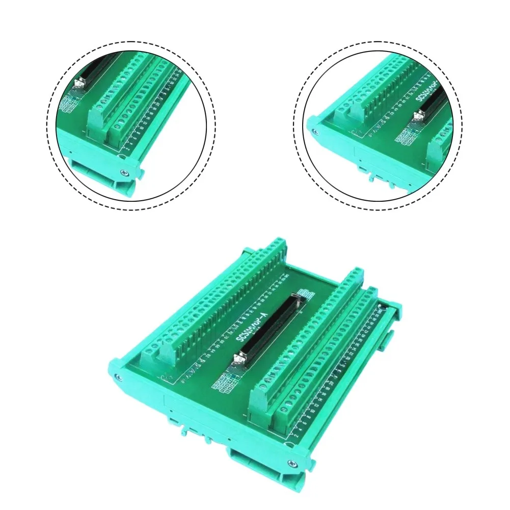 SCSI-100P-A Terminal Block 100-pin Terminal Block For DIN Rail Mounting Suitable For PLC Systems And Motor Control Connections