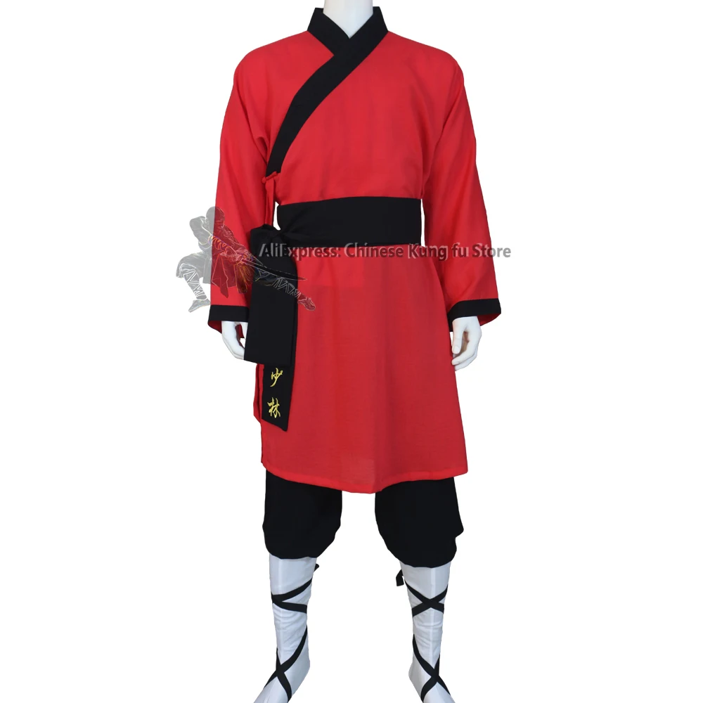 

25 Colors Shaolin Monk Uniform Tai Chi Suit Martial arts Kung fu Robe and Pants Custom Service Need Measurements