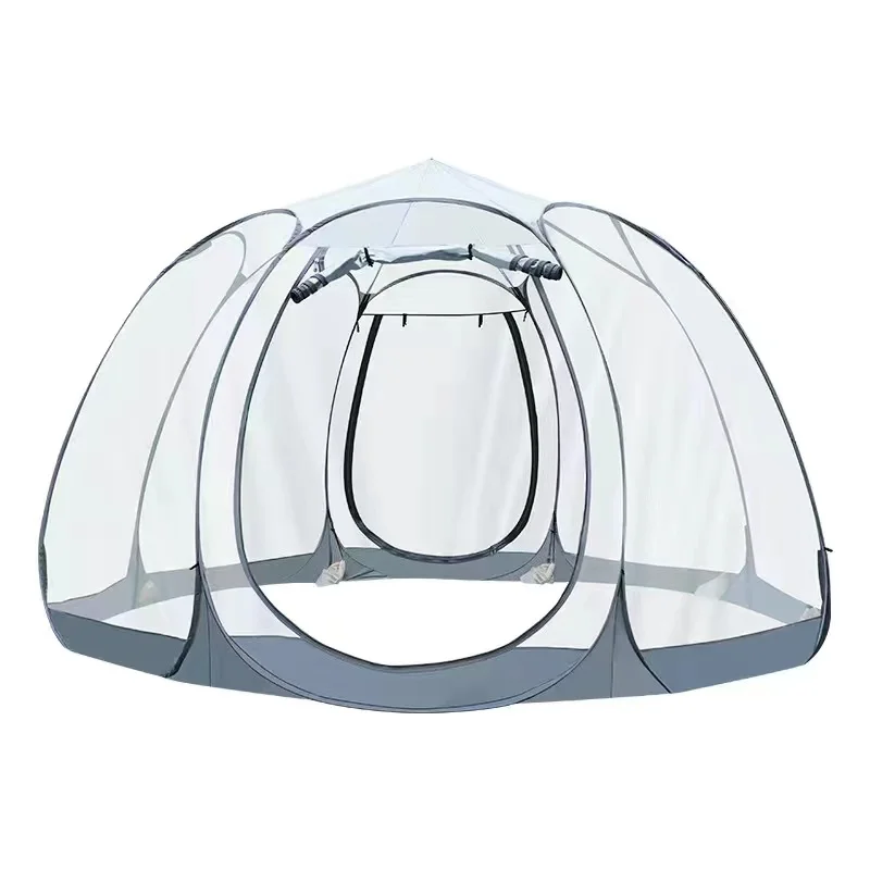 Outdoor open-air transparent starry sky tent