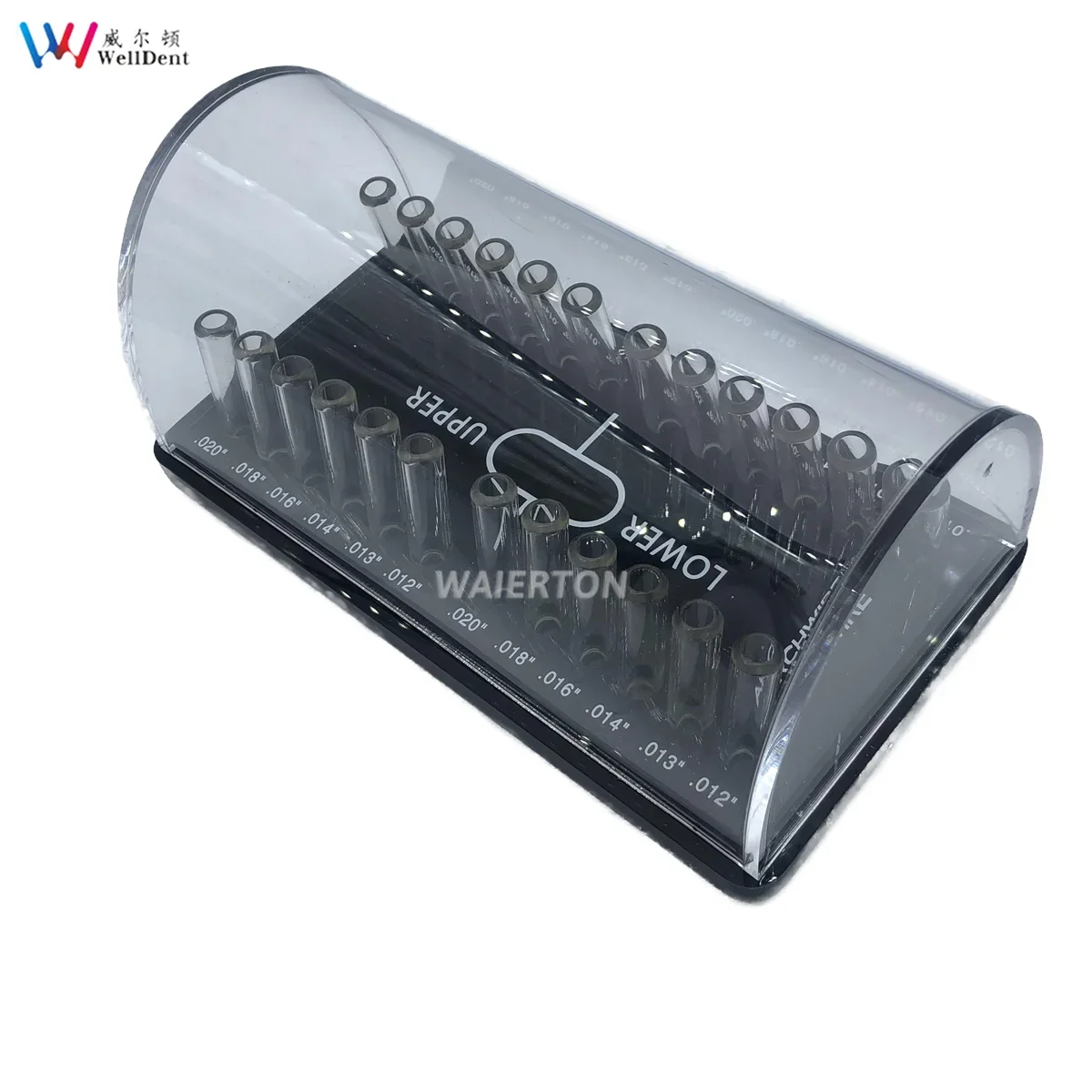 Orthodontic Dental Bow Wire Placement Box Round Transparent Storage Unit for Sorting DustExcluding Materials Arch Classification