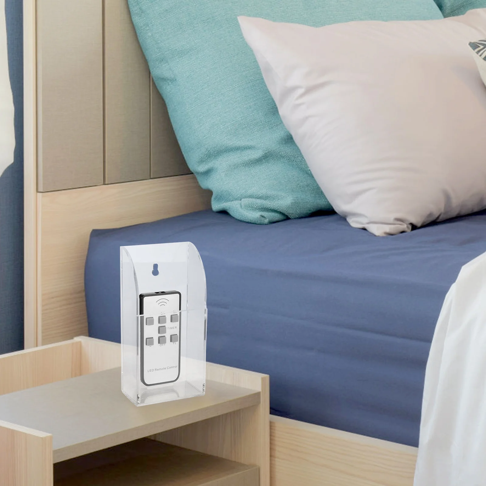 

Remote Control Storage Box Wall Mount Organizer 1 Grid Air Conditioner Holder Case Space Saving File Holder