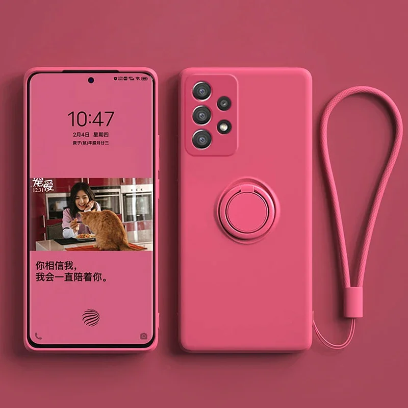 Custodia magnetica di lusso per Samsung Galaxy A52S A52 A53 5G S21 S20 FE S23 S22 Ultra S10 Plus S Note 20 10 9 cover con supporto ad anello