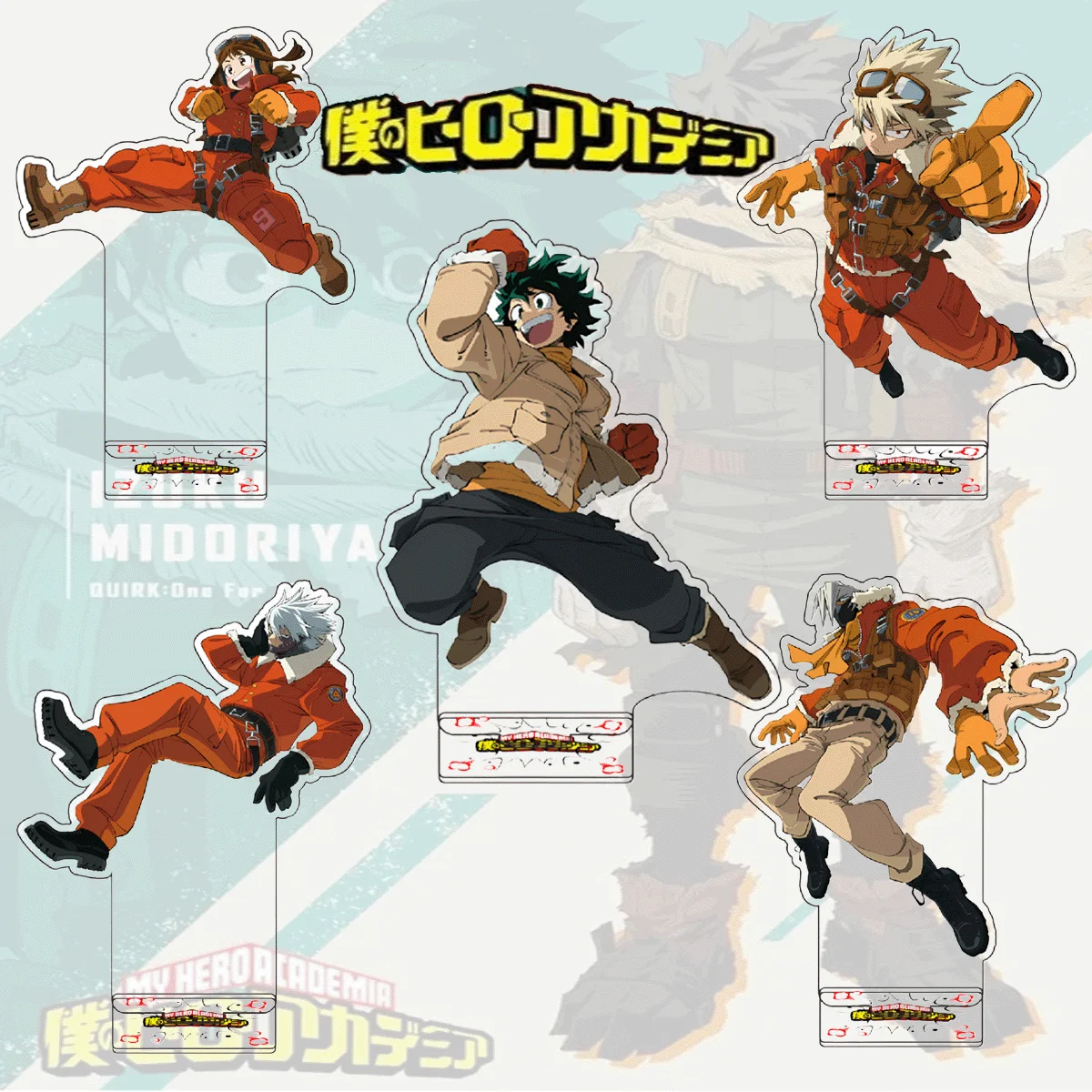 Soporte de acrílico de My Hero Academia de 15 cm con estampado de personajes clásicos, modelo de colección para exhibición de escritorio, llavero, accesorio de anime popular