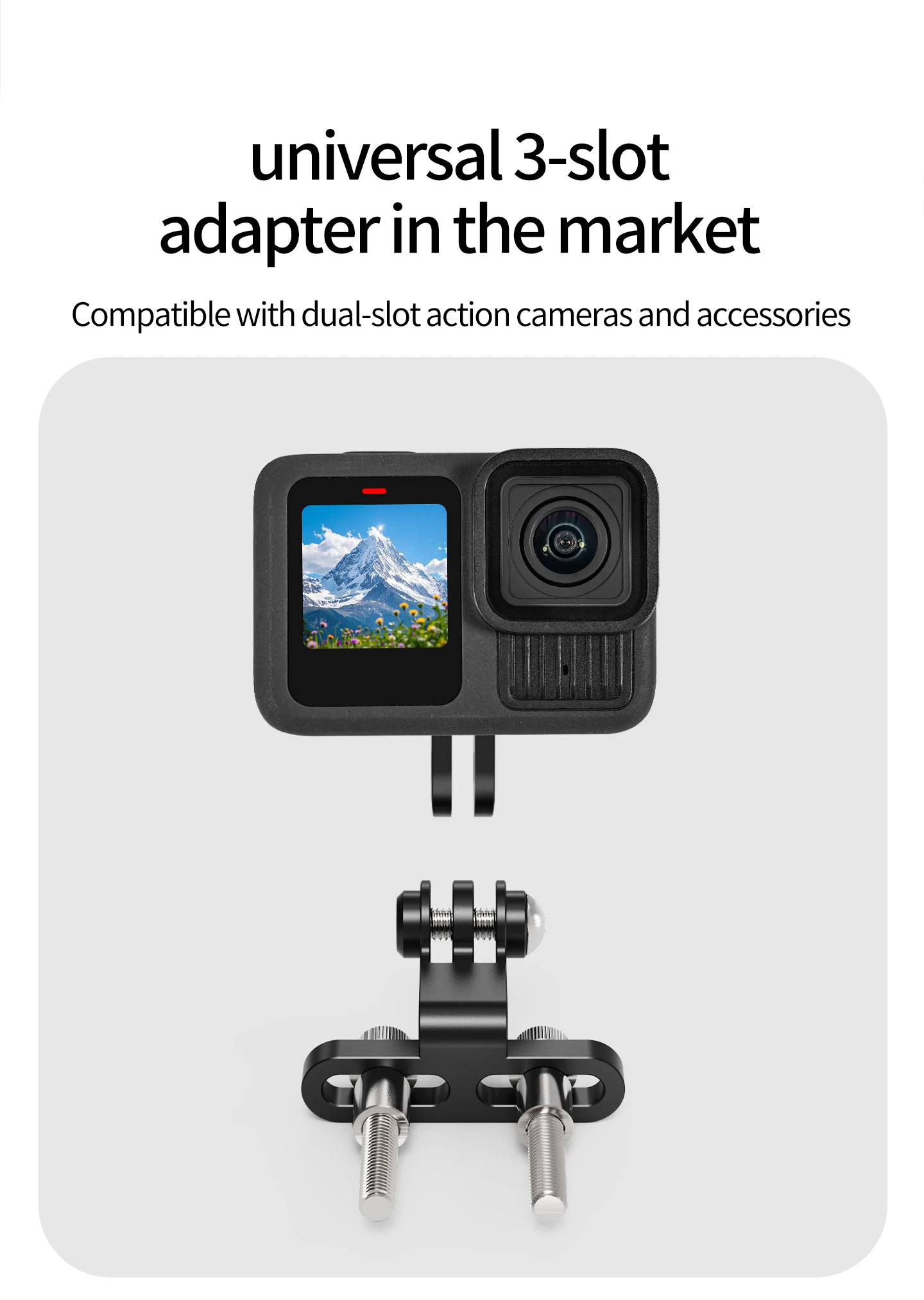 Universal Lenker Vorbau Kamera Halterung Fahrrad Scheinwerfer Halterung Handy GPS Halter für Gopro 13 Insta 360 OSMO Action Stehen – Detail 23