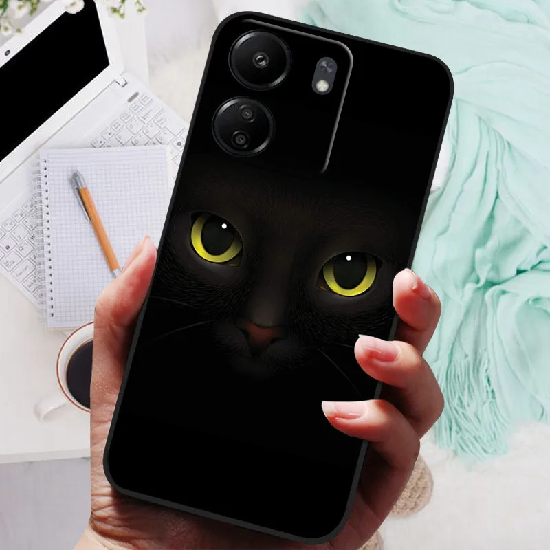 For Xiaomi Redmi 13C Case Marble Phone Cover Soft Silicone Shockproof TPU Funda For Redmi 13C 13 C Capa Cute Printing Protection