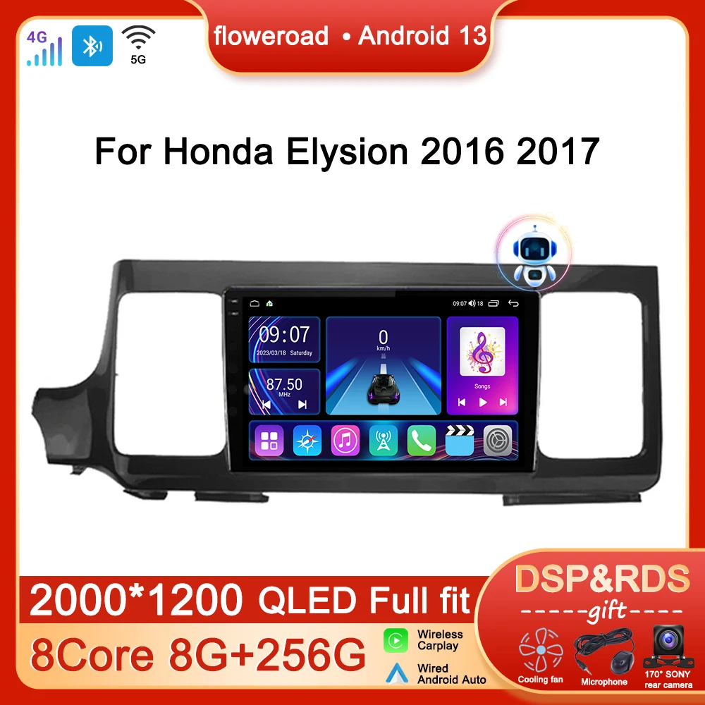 

Stereo Intelligent Android Auto For Honda Elysion 2016 2017 Car Radio Multimedia Player Navigation GPS Apple Carplay NO 2din DVD