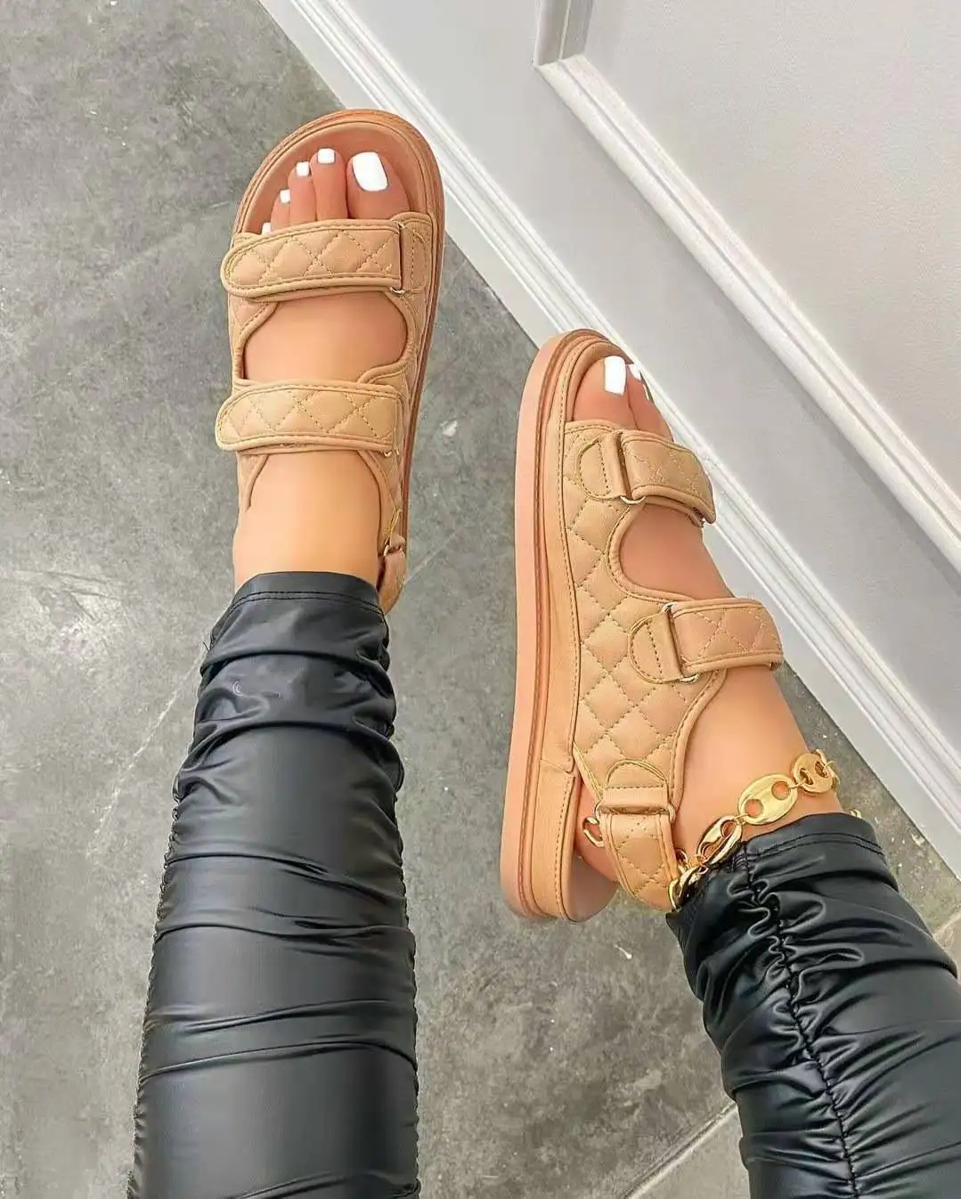 Sandały damskie wysokiej jakości damskie buty letnie sandały na platformie De Muje buty designerskie kobieta Sandalie Gladiator 2