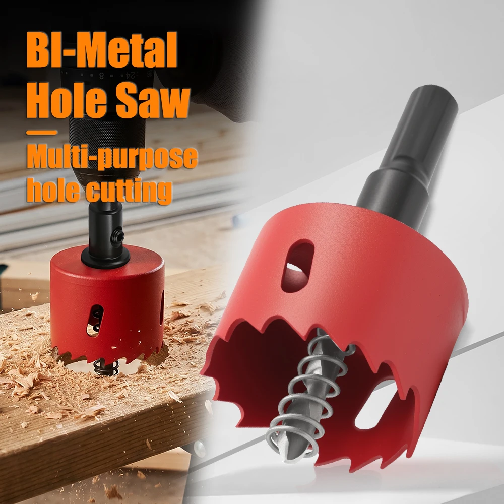 XHYKern M42 Bi Metal Hole Saw Set Woodworking Drilling Cutter Kit