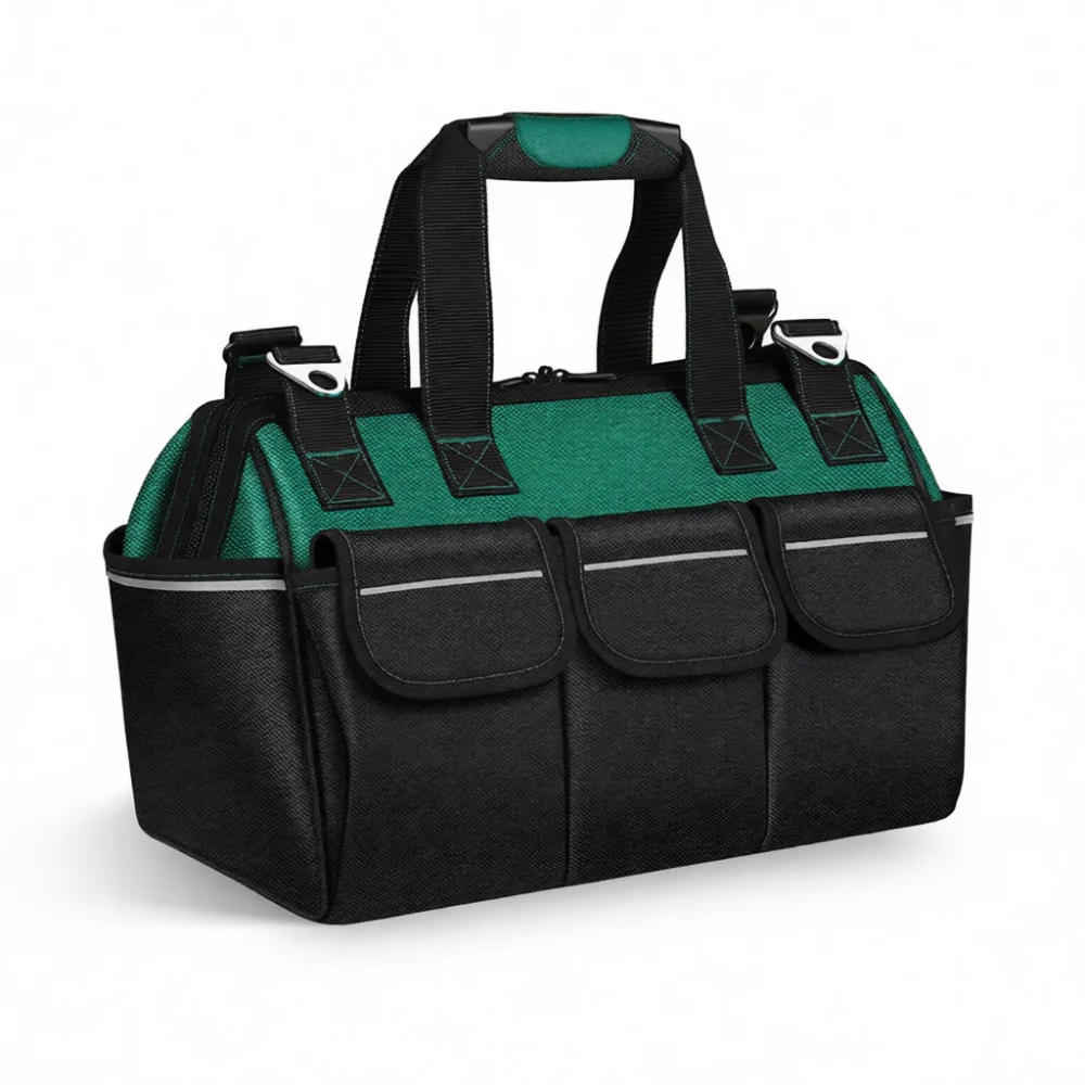 For Aryze Reinforced Oxford Tool Organizer Bag Portable Electrician Handbag Large Capacity Durable Woodworking Equipment Pouch