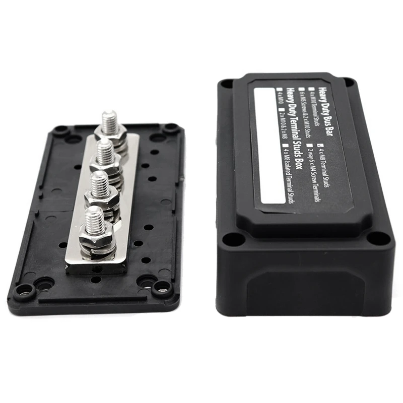 1 Piece Bus Bar Box Board  300A High Current Busbar Automobiles Maximum Connection Amplifier Black