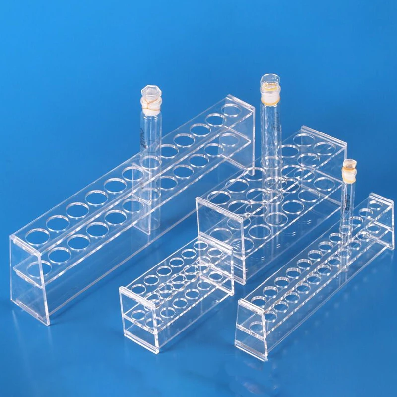 

Plastic Transparent Lab Test Tube Holder Clear Rack/Shelf For Centrifugal Test Tube for lab supplies 40 holes * dia 6.3mm