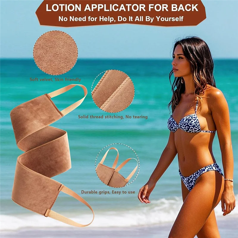 Aplicador de manopla autobronceadora AA76, manopla autobronceadora, aplicador de manopla autobronceadora, aplicador trasero, cepillo autobronceador