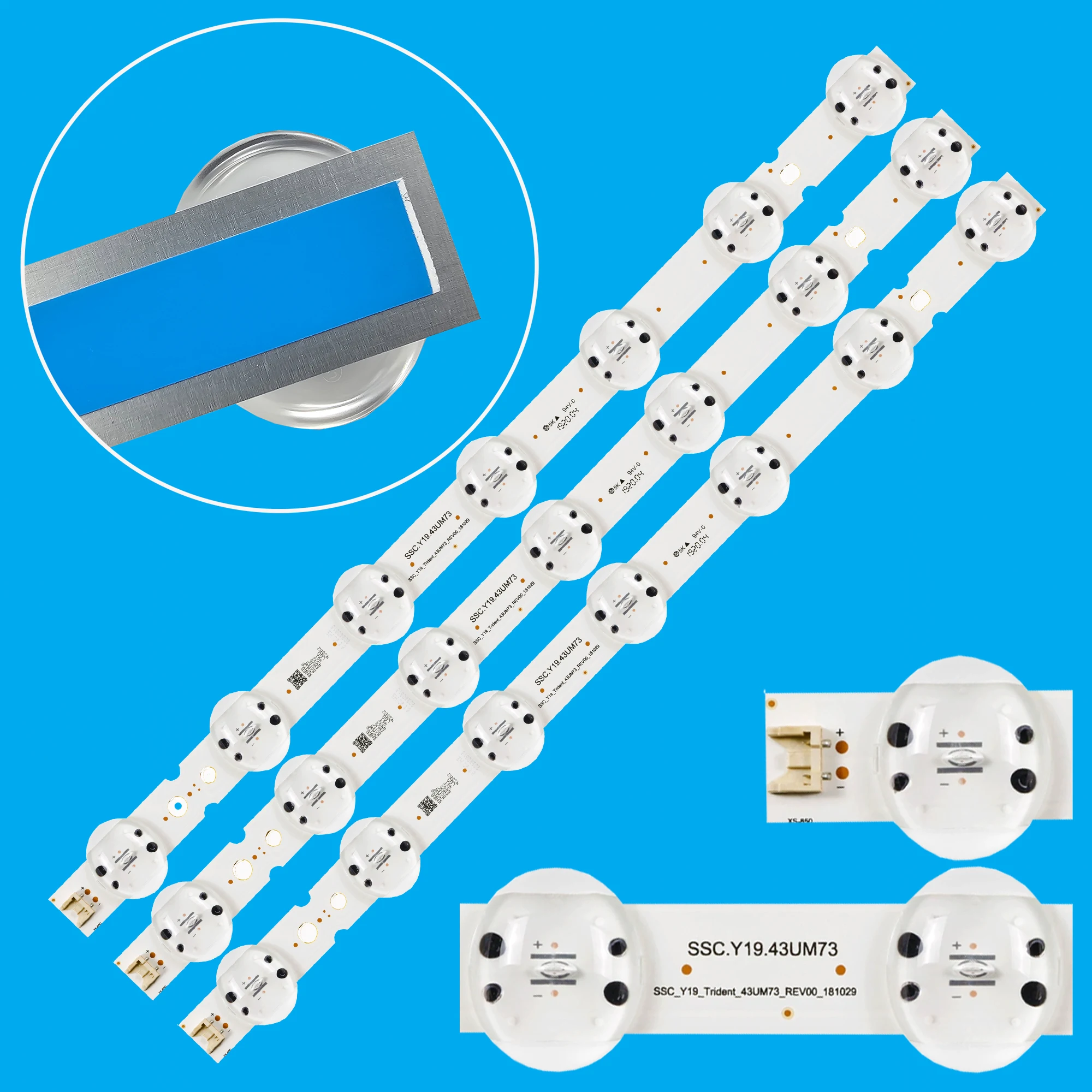 kit led para 43um7390plc 43um7400plb 43um7300psa 43um751c0sb 43um4390plc 43um74006lb 43um7500p 43um7450pla sscy1943um73 10 01