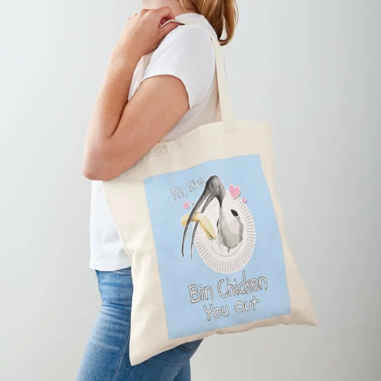 

Bin Chicken You Out (blue) Tote Bag Lady bag shopper bag women canvas Women's bags Canvas shoulder