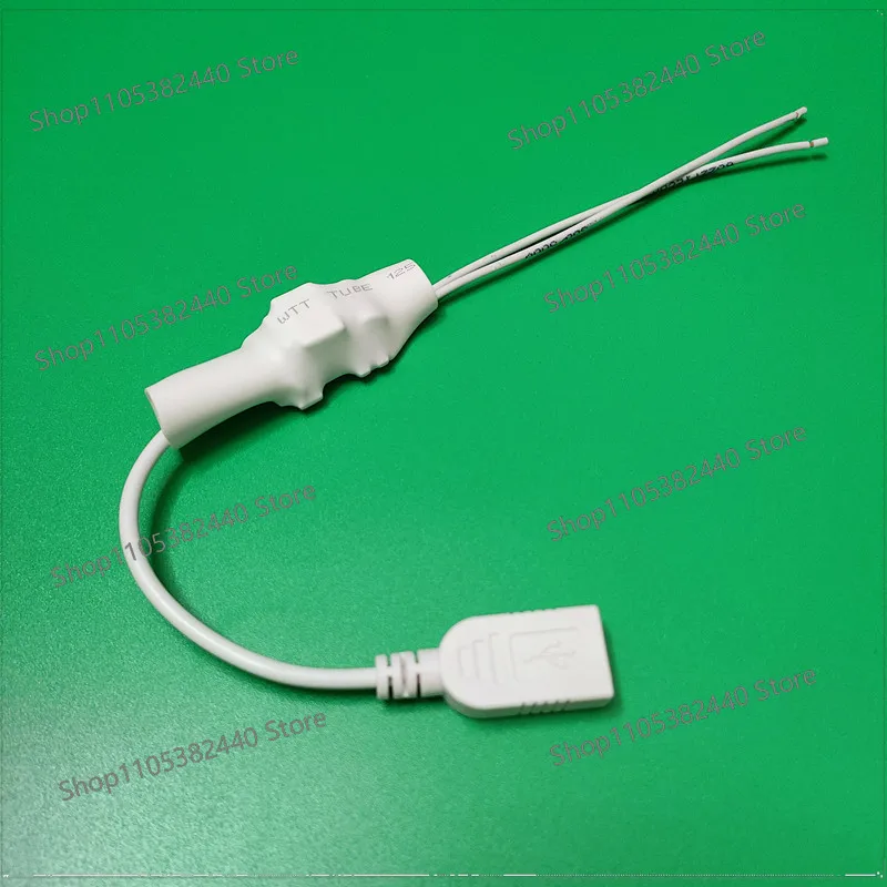 5V2A Security Camera Power Cable 220V to 5V, Bare Wire AC-DC Converter with USB Type-C Android Interface