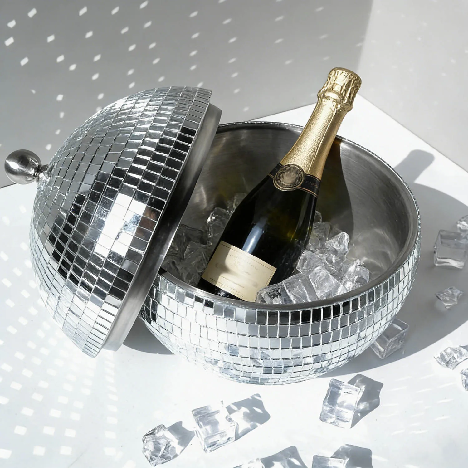 Insulated Disco Ice Bucket Stainless Steel Champagne Cooler Factory Direct for Party Decoration