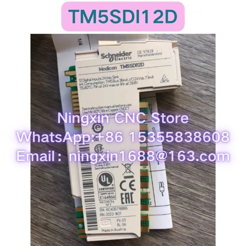 

Новый оригинальный ПЛК TM5SDI12D. Быстрая доставка.