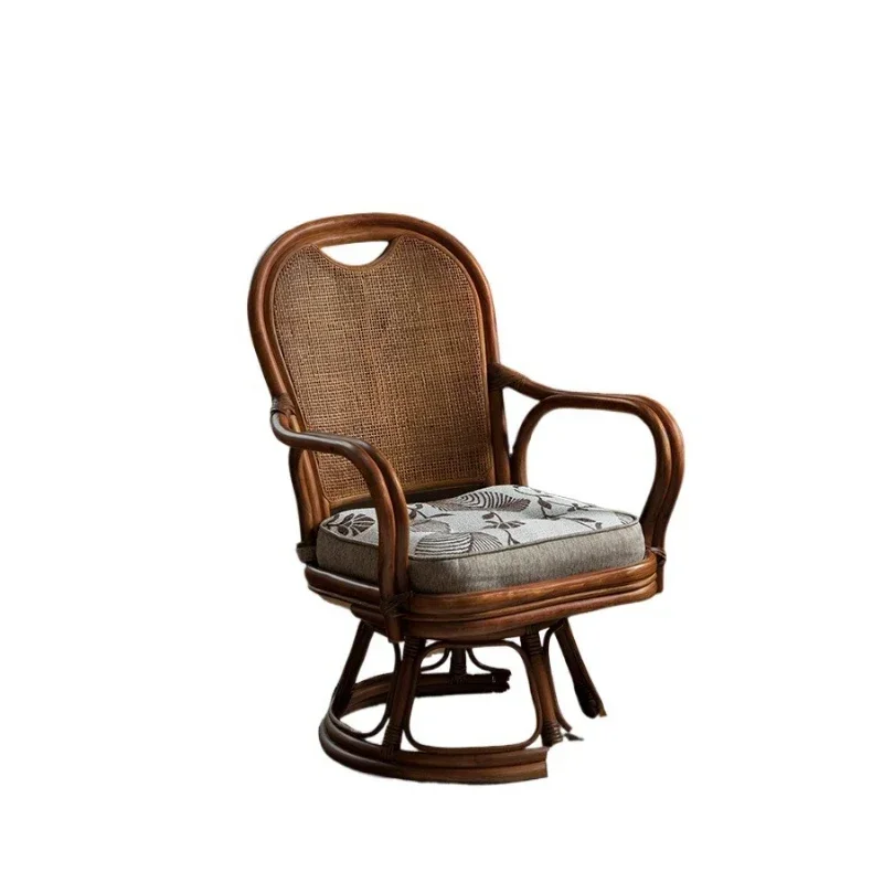 

rattan rotatable tea room leisure chair real rattan living room