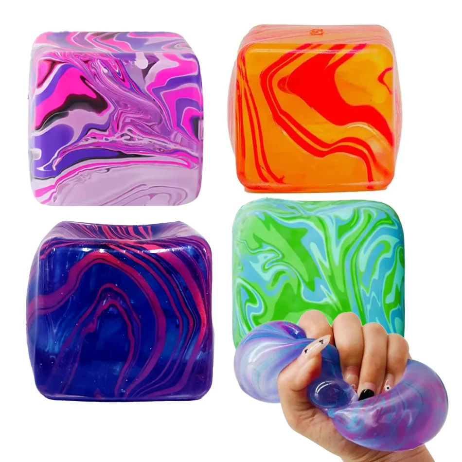 

Slow Rebound Stress Cube Ice Cube Malt Sugar Squishy Fidget Toy Anxiety Relief Stress Relief Toy Fidget Toy