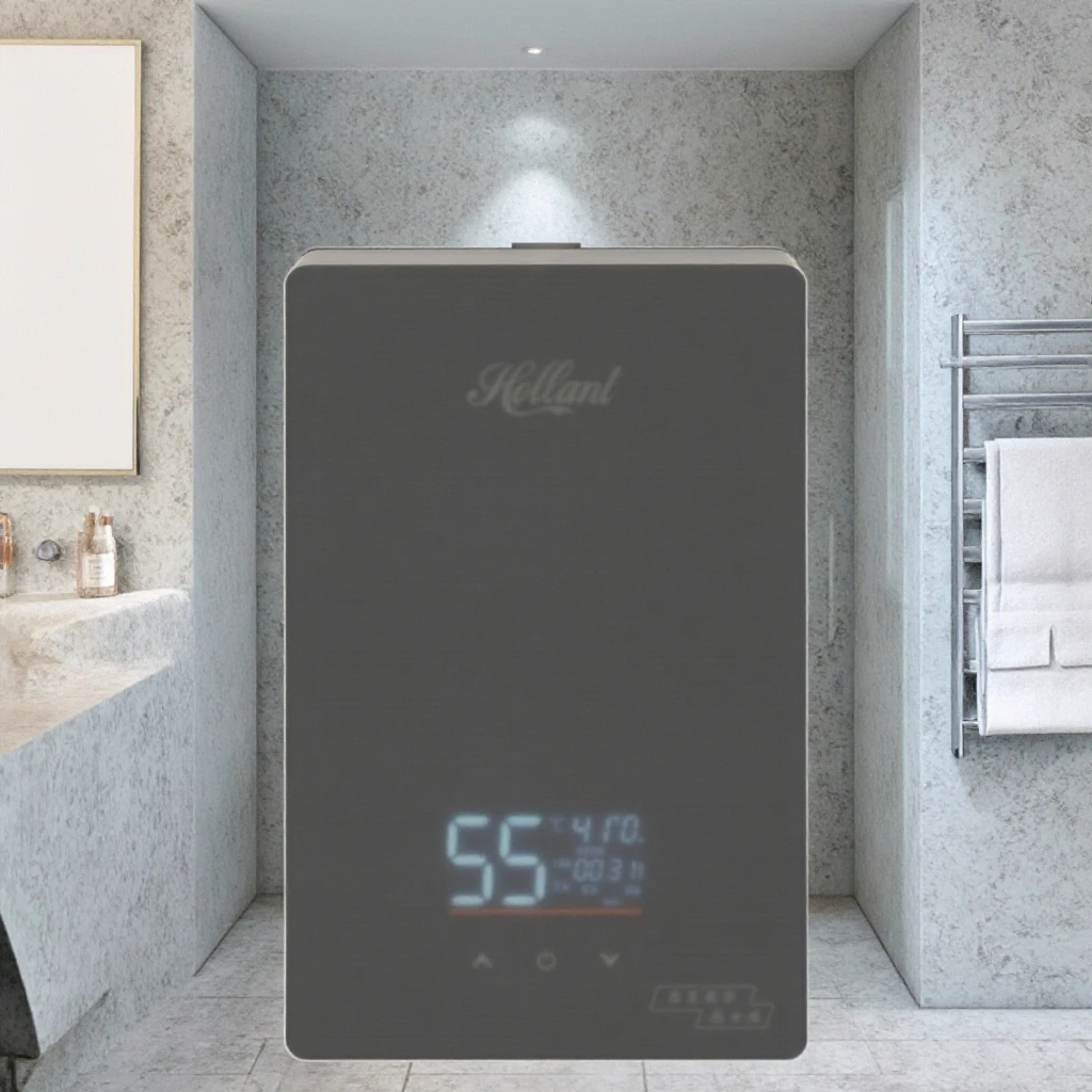 Mini Electric Tankless Instant Water Heater Easy Installation for RV Outdoor Hotel Household Car with Plastic Housing