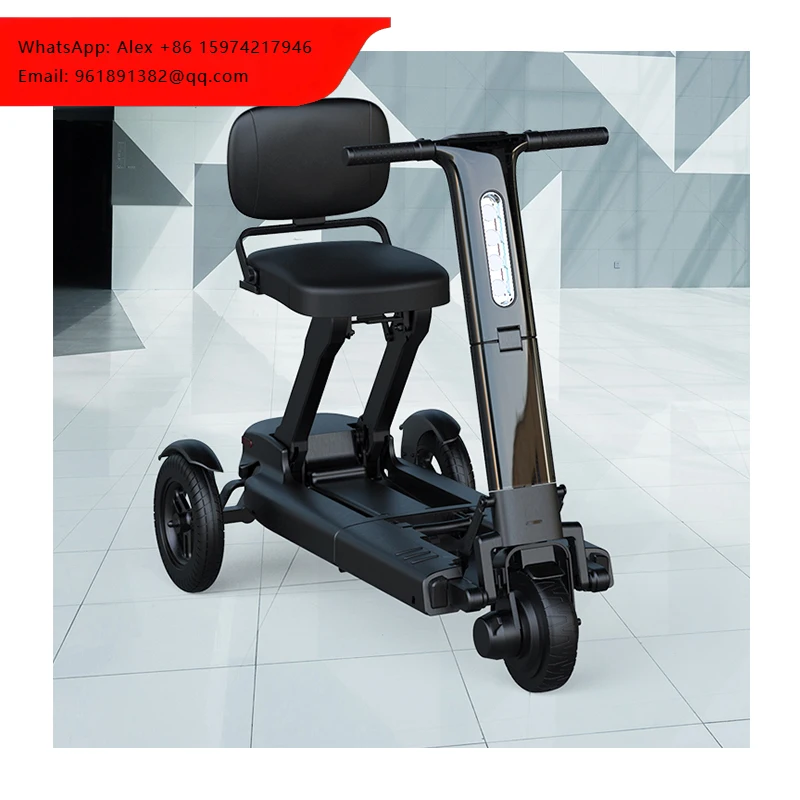 

Zuowei ZW501 Three-Wheel Electric Scooter For Adults & Disabled Folding Brushless Motor Aluminum Alloy Up To 18 Miles Range