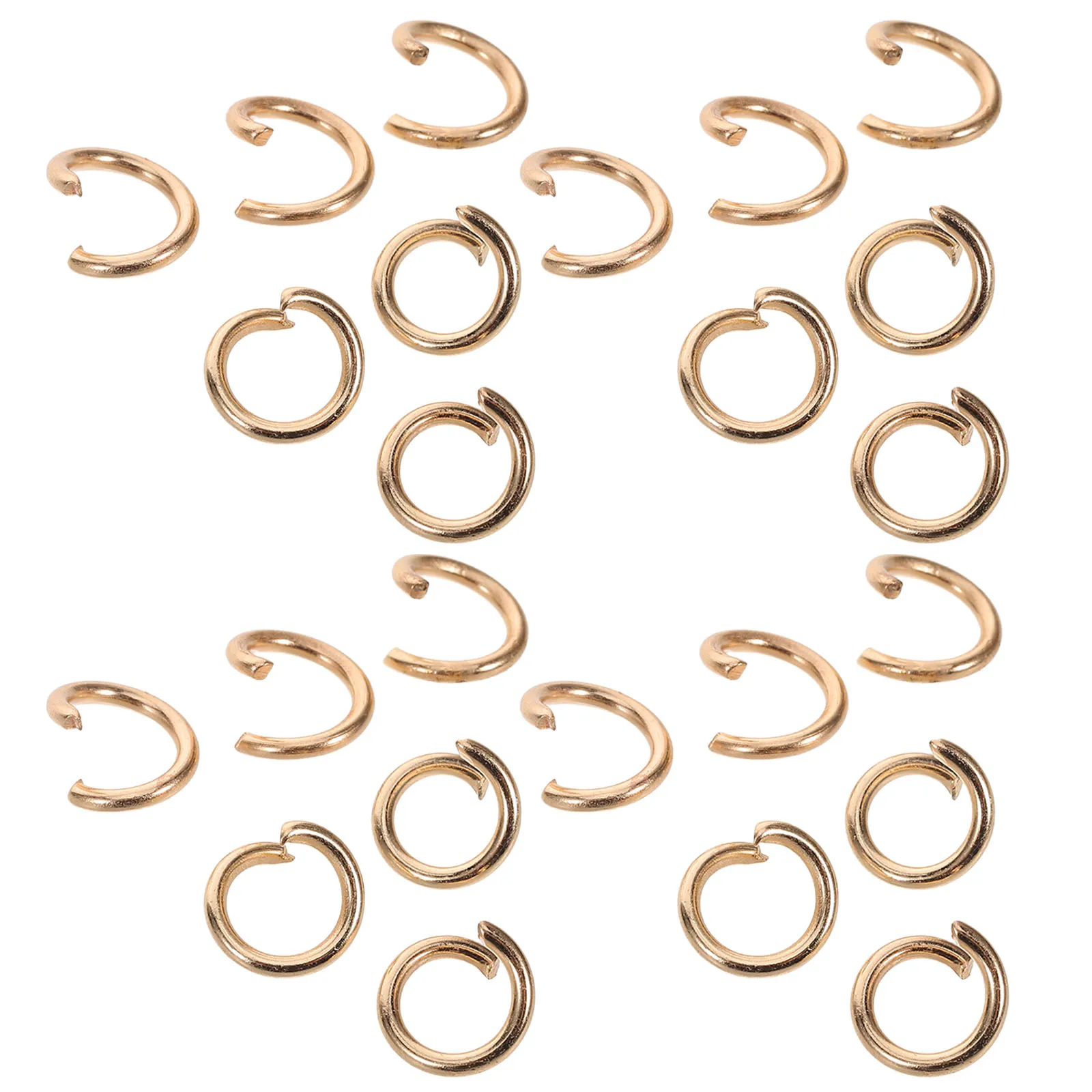 

30 Pcs Bracelet Chain Link Quick Necklace Connecting Rings Golden Diy Open Jump Links Connectors