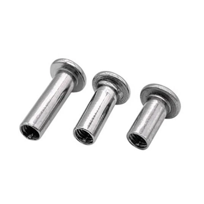 10-100pcs M3 M4 M5 M6 M8 M10 304 A2 Stainless Steel Hex Hexagon Socket Head Furniture Rivet Connector Insert Joint Sleeve Nut