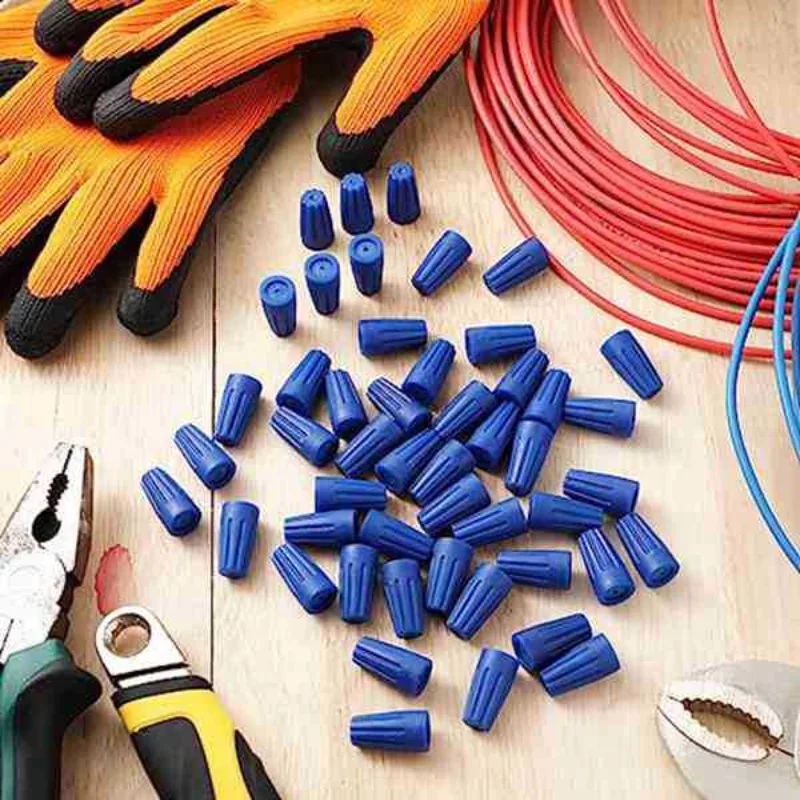 Blue PVC Waterproof Wire Cable Connectors Quick Splice Terminal Blocks for Electrical Wiring
