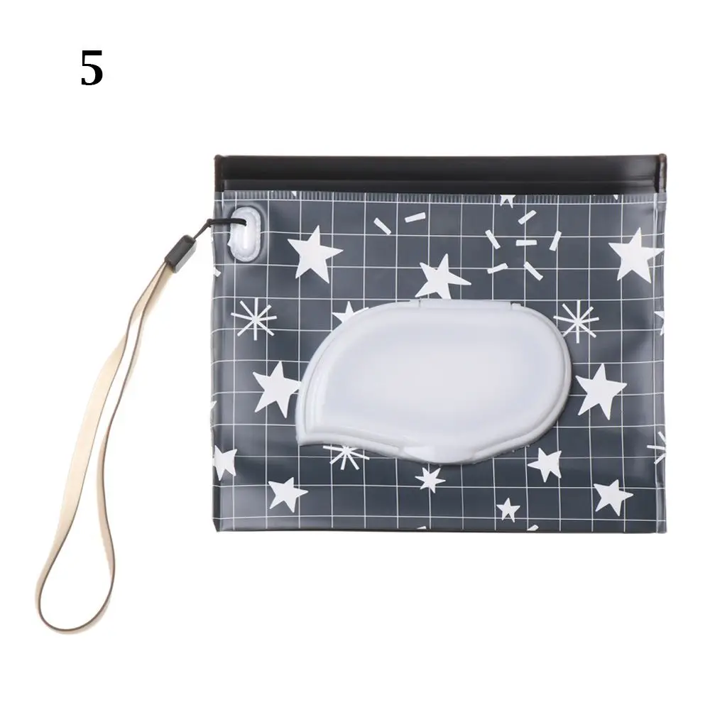 

Уличный милый портативный чехол-флип для переноски товаров, коробка для салфеток, сумка для влажных салфеток, косметичка, аксессуары для колясок