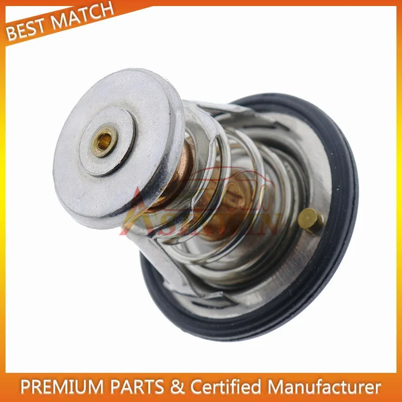 Thermostat 129155-49800 129155-49801 160F 71ºC for Yanmar Skid Steer 4TNE84 4TNE88 3TNE84 3TNE88 4TNV84T