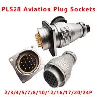 PLS28 P28-2/3/4/5/7/8/10/12/16/17/20/24/26 Pin conector de aviación enchufe WS28 conector macho hembra