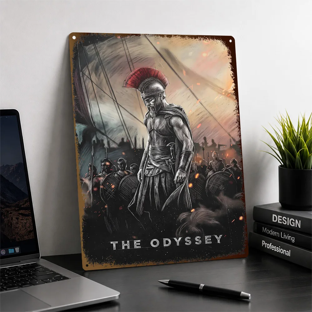 Odyssey Troy Battle Printed Poster Personalized Aluminum Metal Sign Cult Action Style Wall Art For Home Theater And Media Room