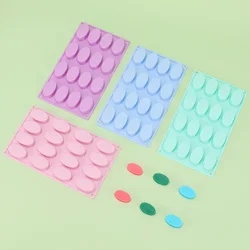 16 Cavities Oval Silicone Soap Mould Chocolate Jelly Biscuit Cake Ice Mould Chocolate Muffin Baking Pan Cake Mold Baking Tools