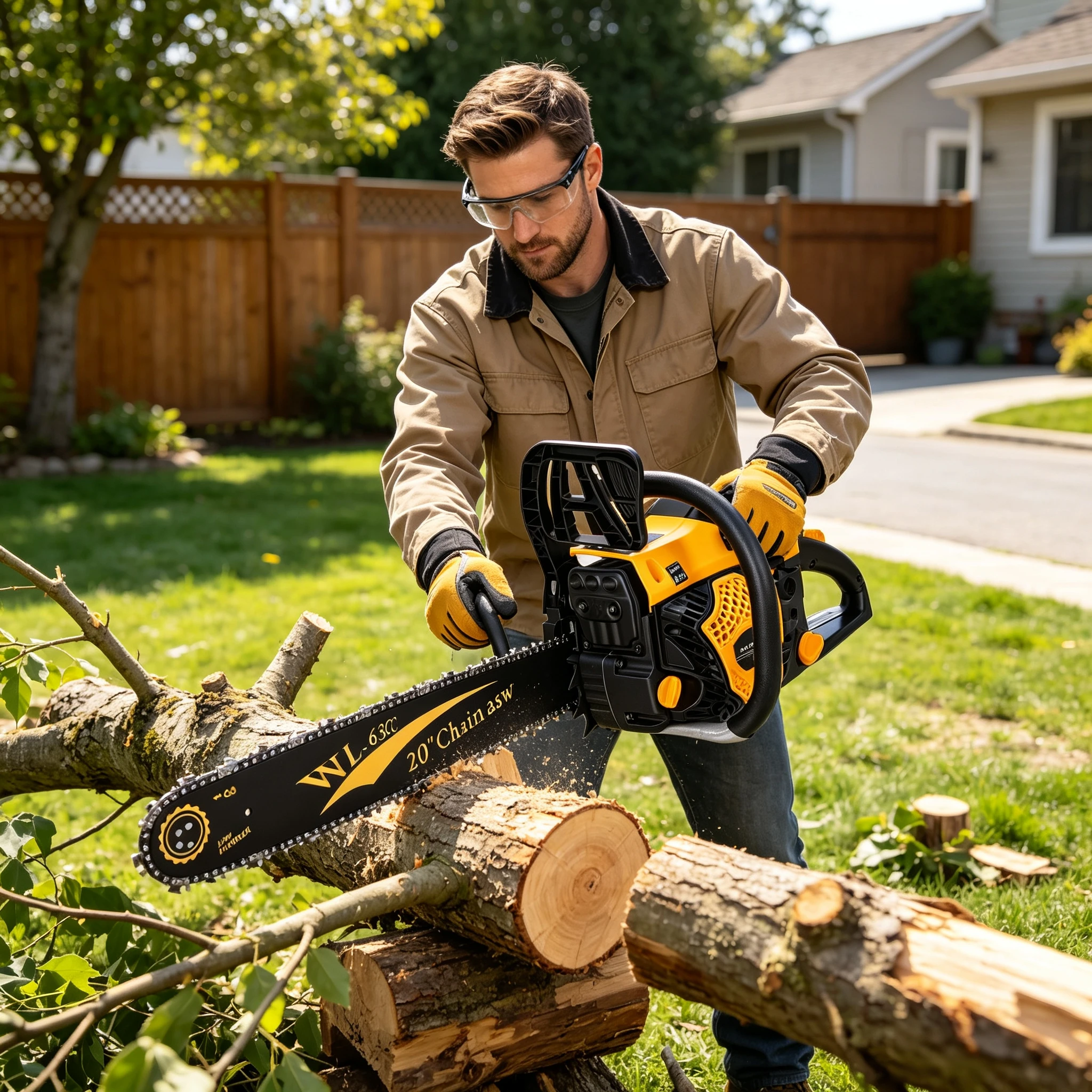 63CC 2‑Stroke Gas Chainsaw, 20