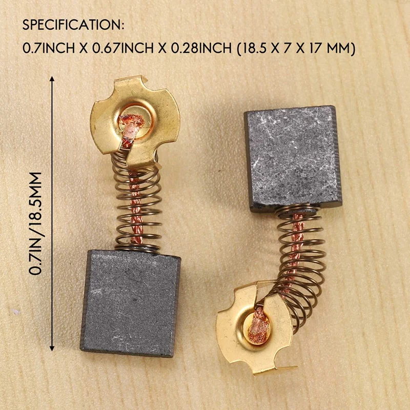 6-PACK 614367-00 Carbon Brushes Replacement Carbon Brushes For DW703 DW713,DW715,Also Replaces 5140024-30,Hitachi 999044