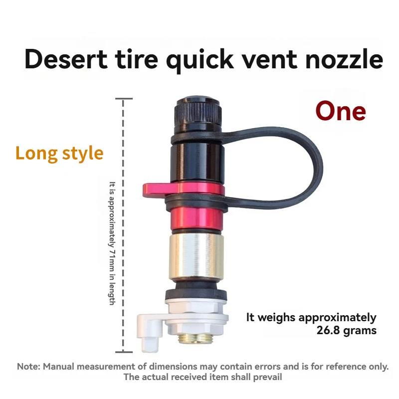 

Быстроразъемный клапан для внедорожных шин, 4 шт., автомобильный клапан сброса давления, быстроразъемный клапан для пустынных шин, удлиненный тип