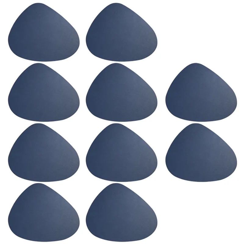 

BMBY-Set Of Chic Nordic Style PU Leather Coasters For Coffee Table, Non-Slip, Waterproof & Washable - Kitchen Essentials
