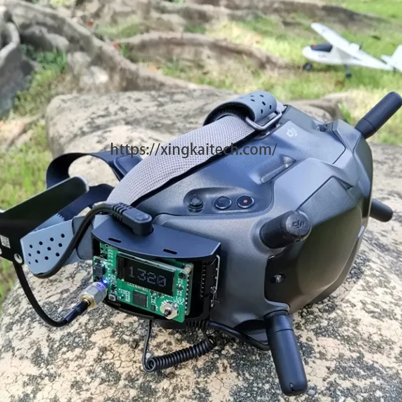 جهاز استقبال تناظري للفيديو 1.2 جيجا هرتز VRX متنوع 9 قنوات واسعة النطاق 1080 ميجا هرتز -1360 ميجا هرتز متوافق مع نظارات SKYZONE Fatshark V1 V2 FPV