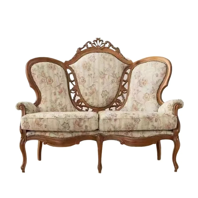 Sofa set Three-seat fabric sofa, solid wood frame, high-density foam, luxury rectangular sofa
