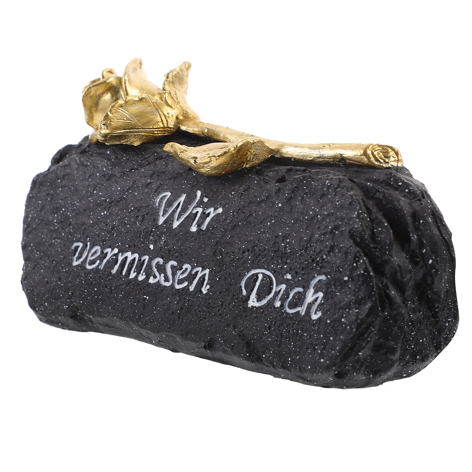 

Deceased Memorial Tombstone Resin Craft Durable Waterproof Outdoor Garden Lawn Cemetery Decor Relatives Friends Mourning Prop