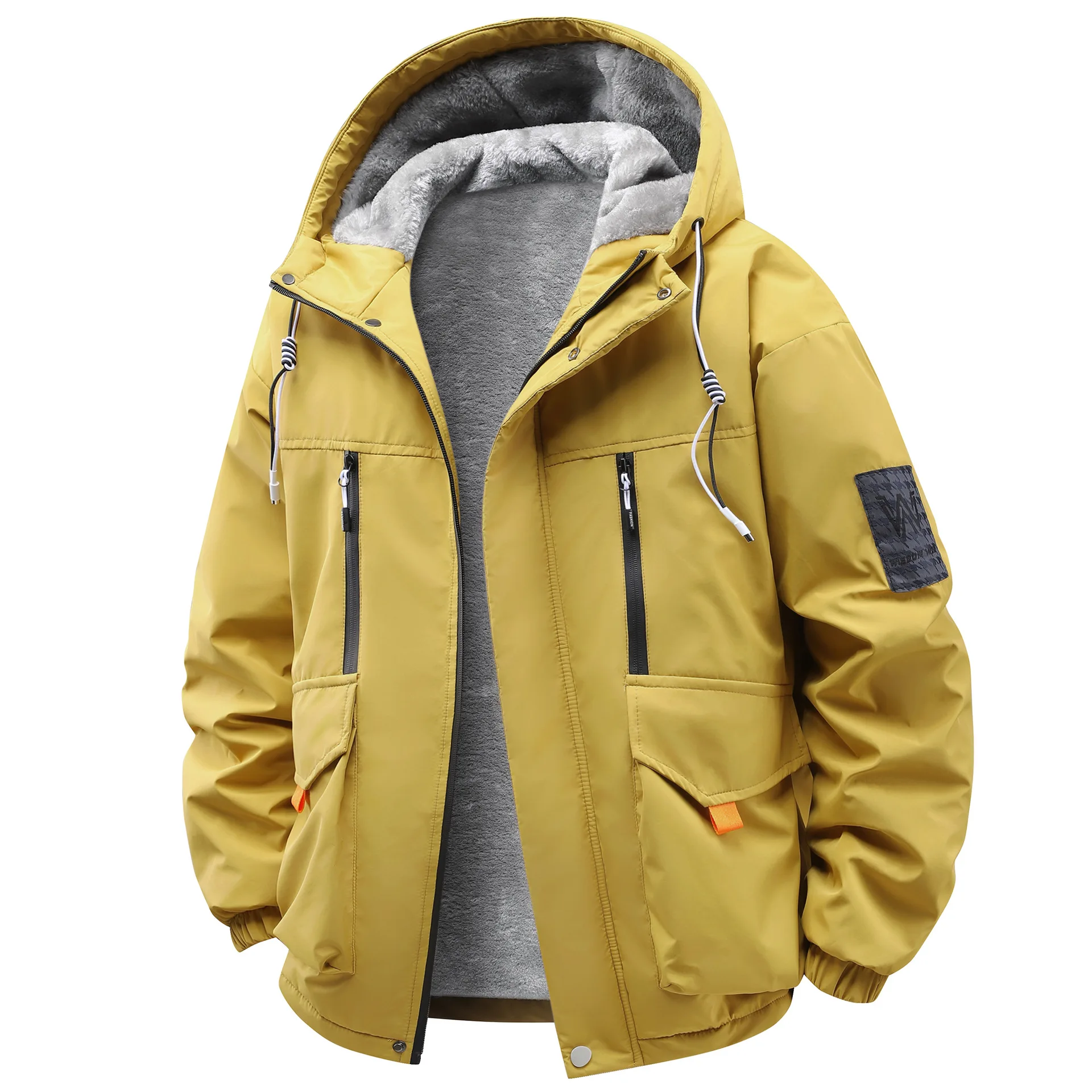 New Winter Men Hooded Fleece Parkas Warm Down Jackets Quality Male Outdoor Rain and Cold Protection Loose Casual Winter Coats  3