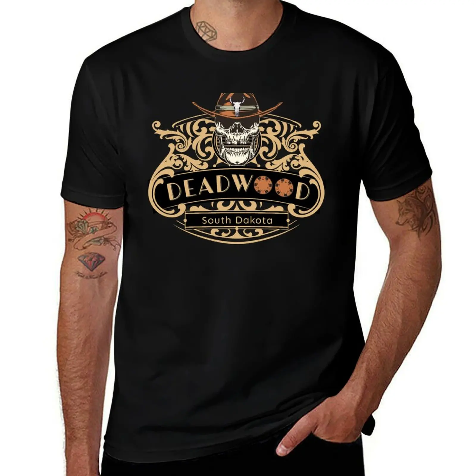 

Gambling Western Saloon South Dakota Casino Deadwood T-Shirt topping shirts graphic tees boys whites slim fit t shirts for men
