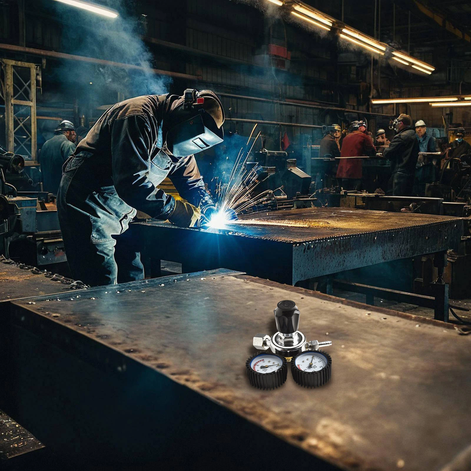 

Flow Control Argon Regulator Workshop Use Input Pressure 15Mpa Nominal Flow Rate 15m h Safety Relief Design For Cutting