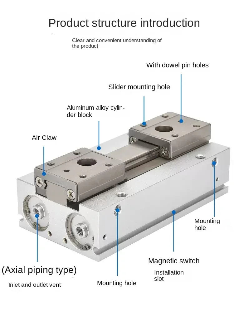 SMC type Air Pneumatic Gripper Cylinder MHF2 series with strong gripping force MHF2-8D MHF2-12D MHF2-16D MHF2-20D MHF2-20D2