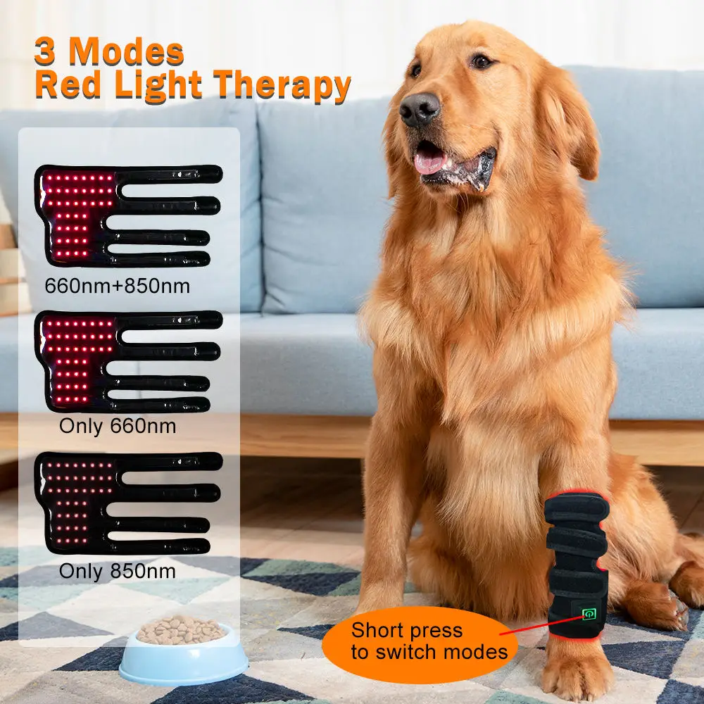 Red Light Therapy Wrap for Pet Leg- 660&850 nm Infrared Healing Light Therapy for Dogs, Cats Muscle & Joint Pain Relief - view 6