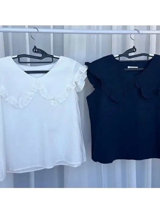 

Korean Sle Doll Collar Svel Loose Women's irt Versatile Summer Top Age Reduction Design Sensation Urban Faion