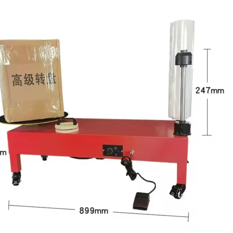 Plastic film packaging equipment winding machine manual stretch film packaging machine