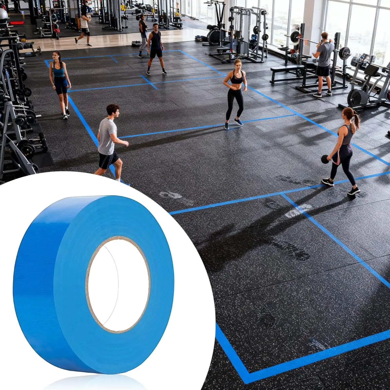 Bande de Pickleball pour terrain extérieur, 0.16x164 pieds, marquage d'entraînement Flexible, marqueurs de terrain de Pickleball pour Tennis en plein air